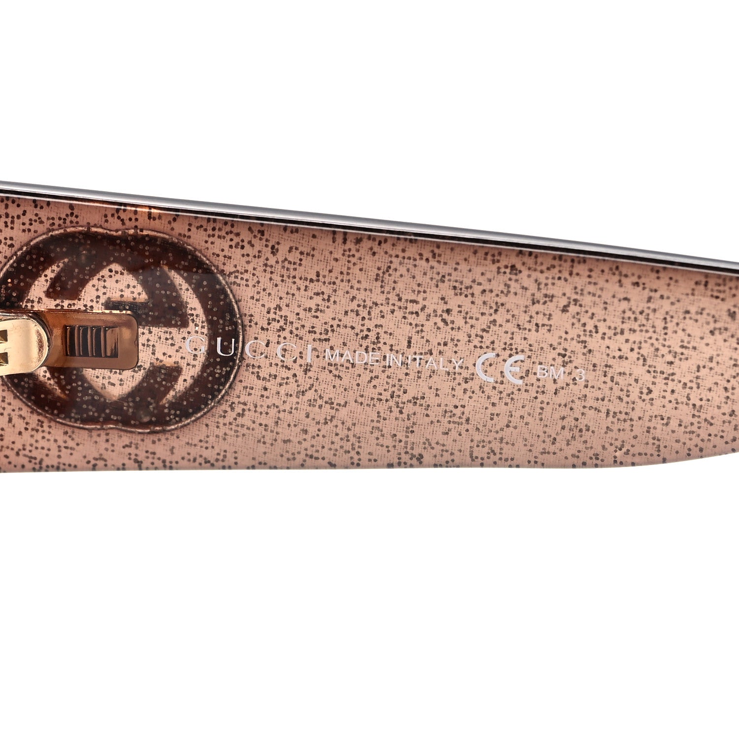 Gucci Acetate Glitter Optyl Square Sunglasses GG3837/F/S Brown Pink 5 of 8