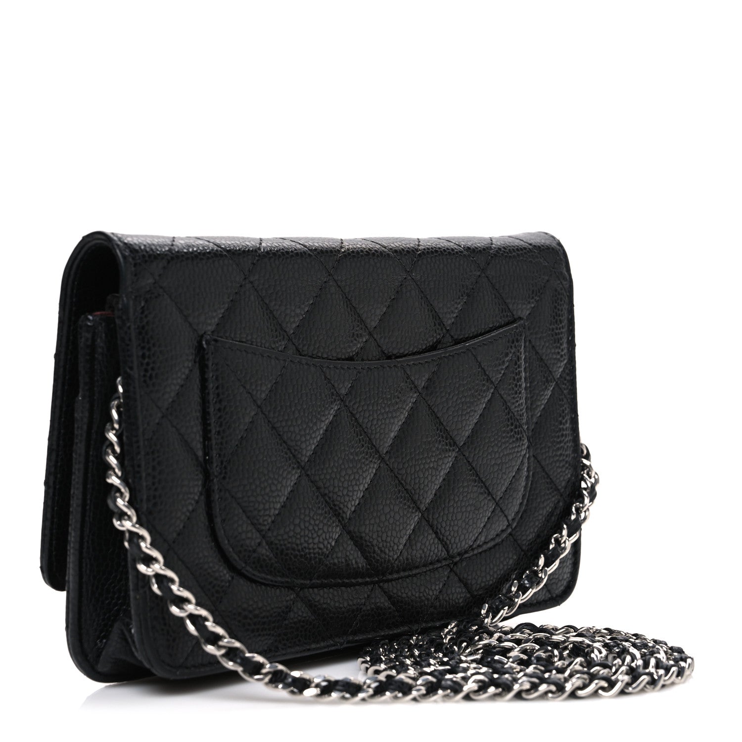 Chanel Caviar Quilted Wallet on Chain WOC Black 3 of 11