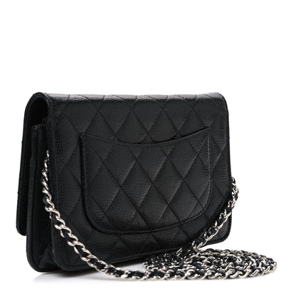 Chanel Caviar Quilted Wallet on Chain WOC Black 3 of 11
