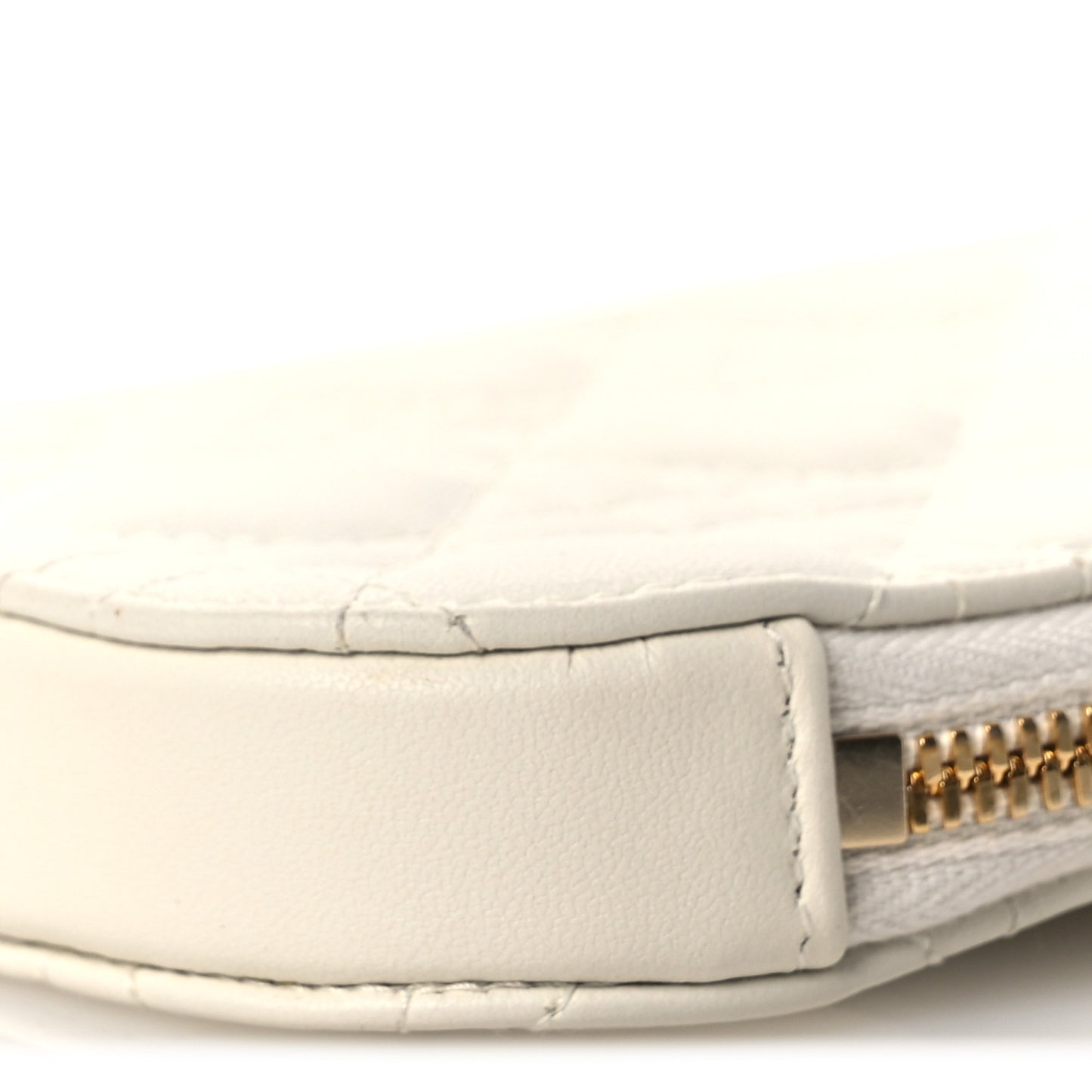 Lambskin Cannage Lady Dior Phone Holder Latte