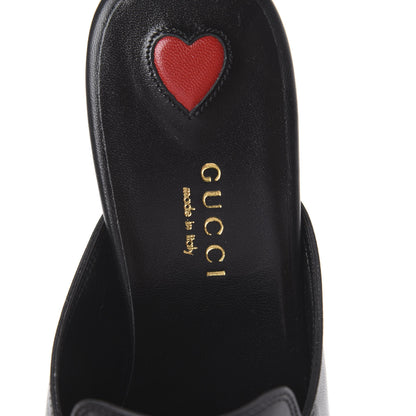 Gucci Malaga Kid Crystal Embroidered Womens Princetown Slippers 35 Black 5 of 7