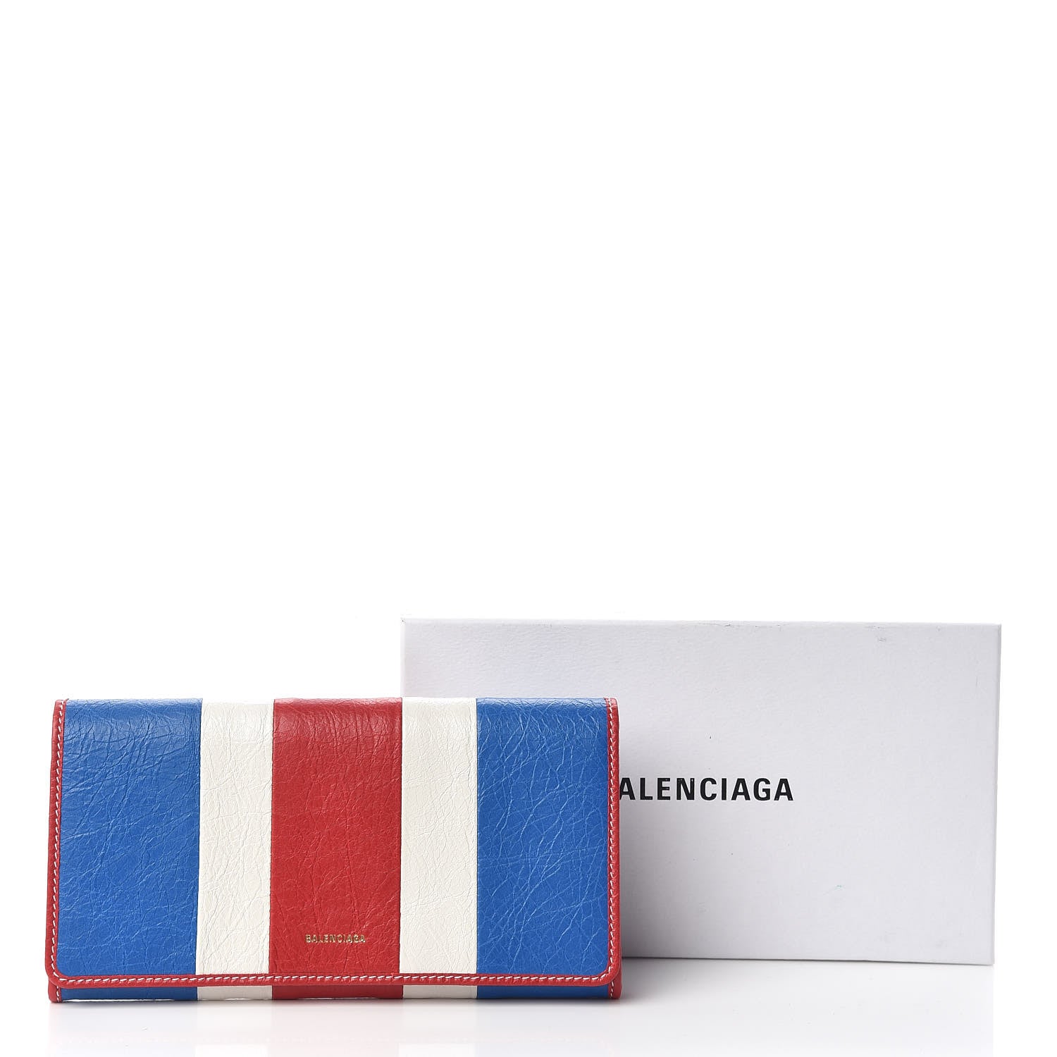 Balenciaga Agneau Arena Multicolore Bazar Money Wallet Bleu White Rouge 8 of 8