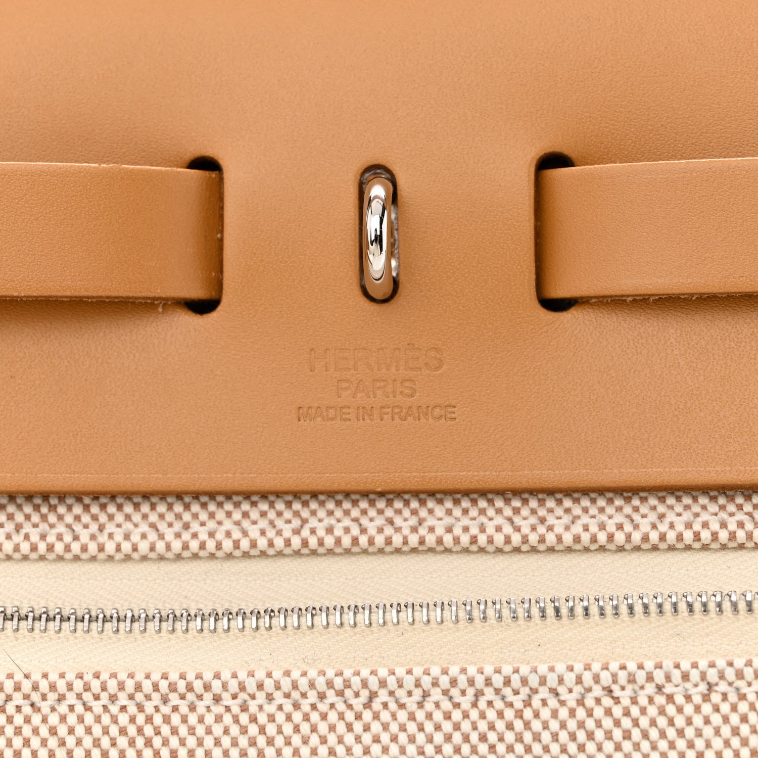 Hermes Vache Hunter Criss Viking Herbag Zip Retourne 31 PM Ecru Beige Naturel 8 of 15