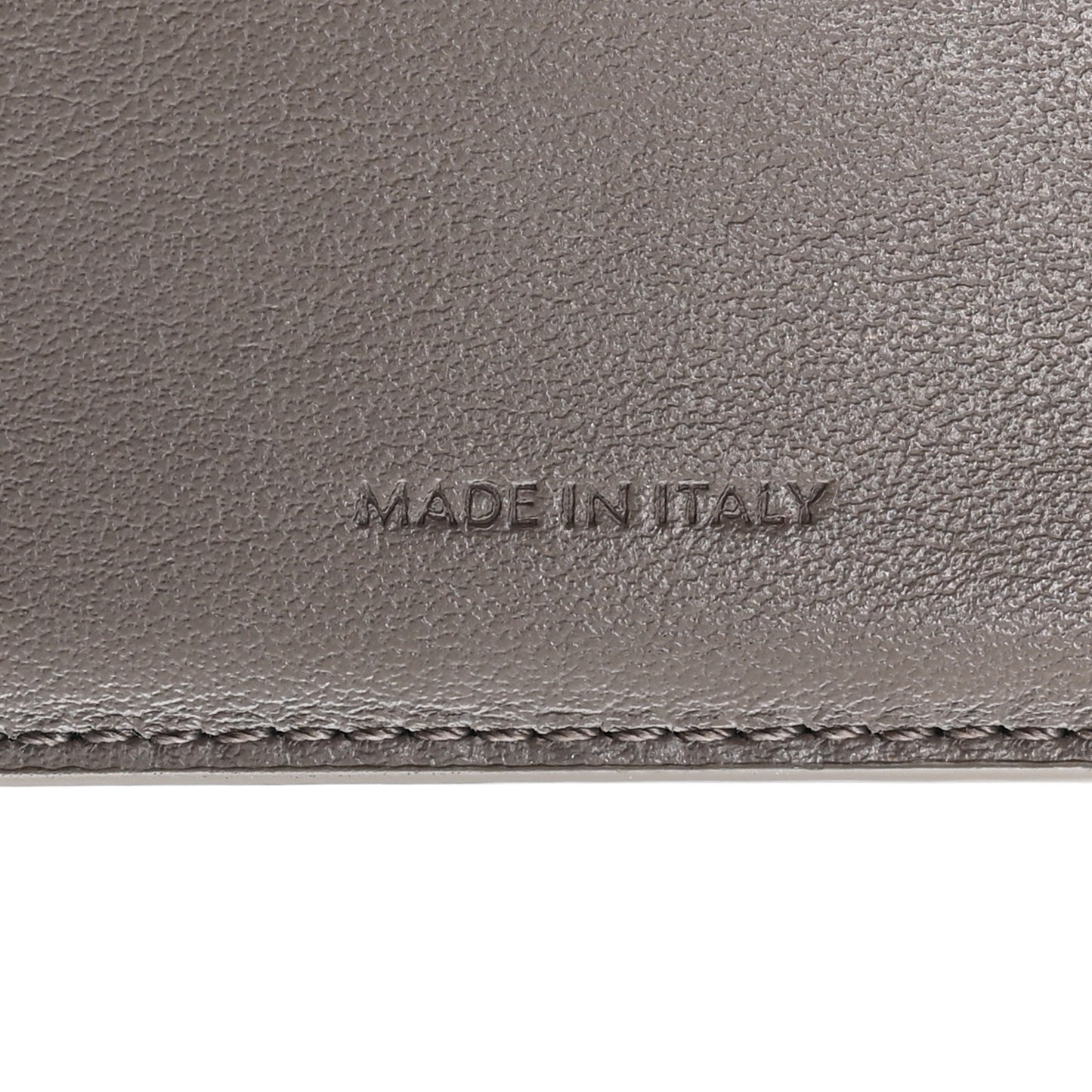 Calfskin Compact Triomphe Wallet With Coin Purse Pebble