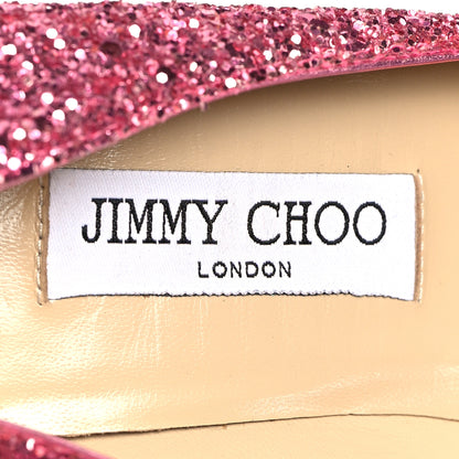 Jimmy Choo Glitter Pointy Toe Romy 85 Pumps 38.5 Pink 8 of 8