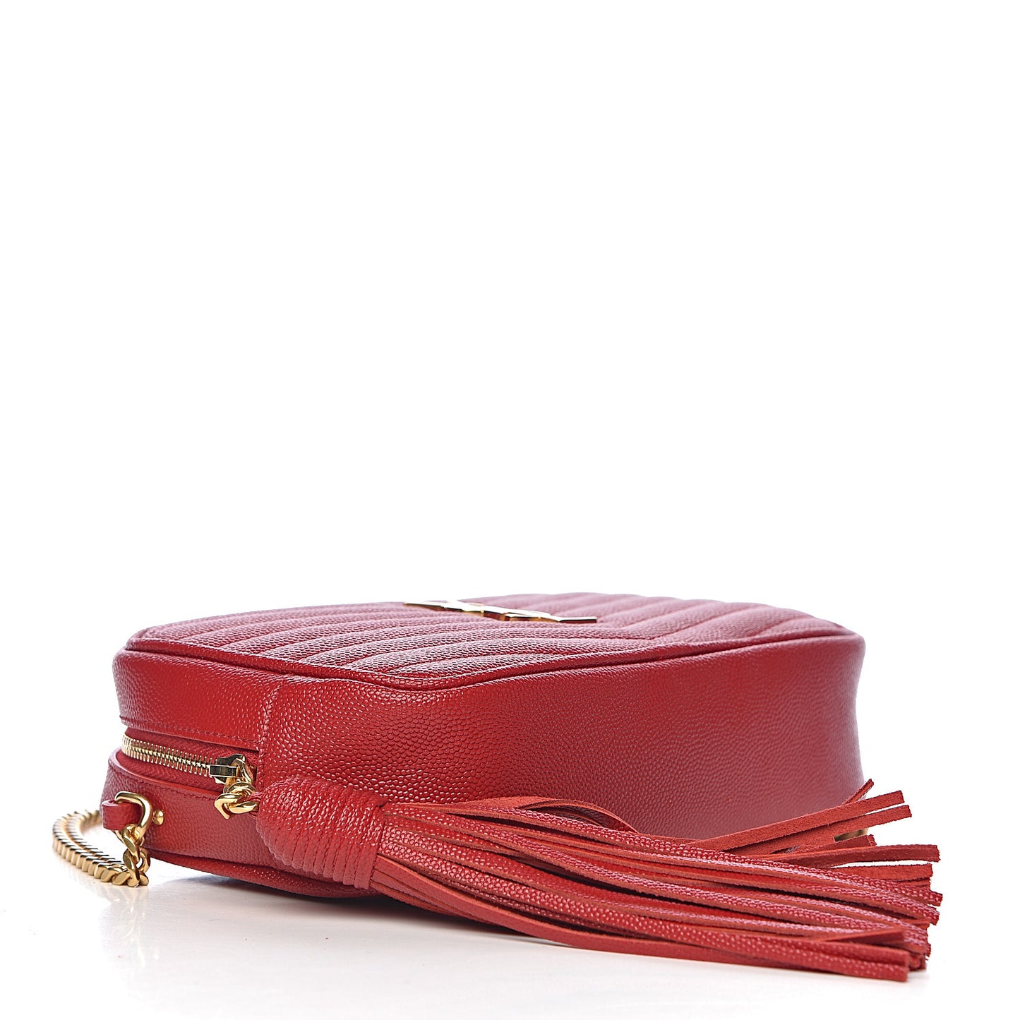 Grain De Poudre Matelasse Monogram Mini Lou Camera Bag Eros Red
