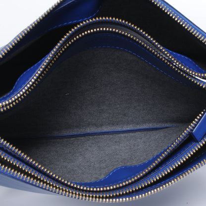 Celine Leather Trio Crossbody Bag Royal Blue 5 of 8