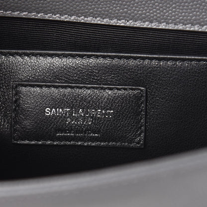 Saint Laurent Grain De Poudre Small Monogram Kate Satchel Storm 7 of 9