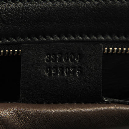 Gucci Moon Calfskin Medium Interlocking G Shoulder Bag Black 6 of 7