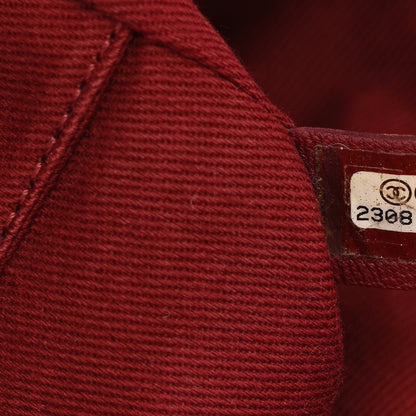 Chanel Canvas Medium Deauville Tote Red 6 of 11