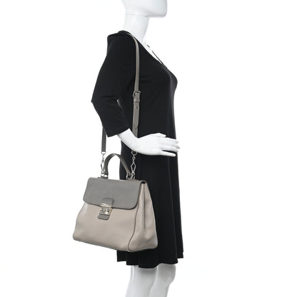 Miu Miu Madras Bicolor Top Handle Bag Pomice Argilla 2 of 21