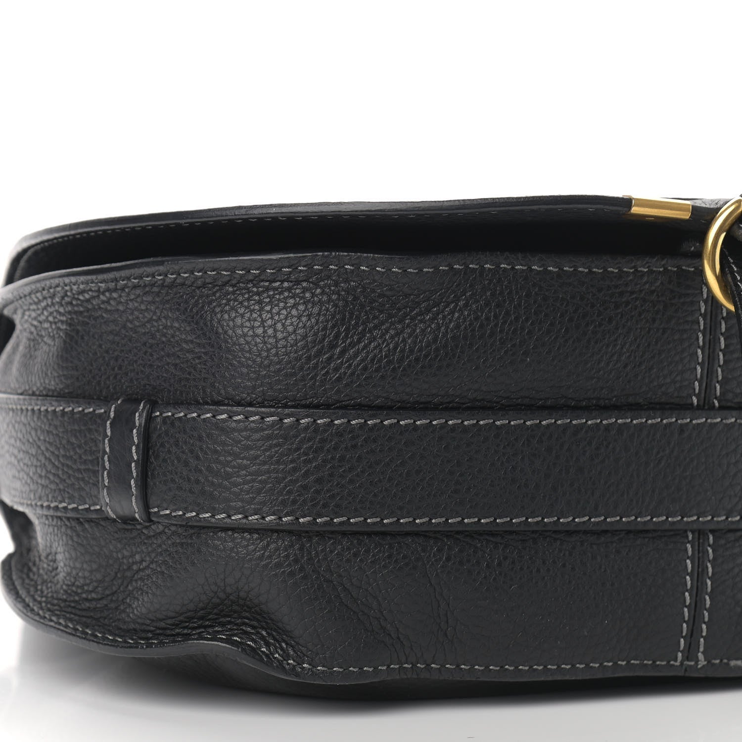 Chloe Calfskin Medium Marcie Round Crossbody Bag Black 7 of 8