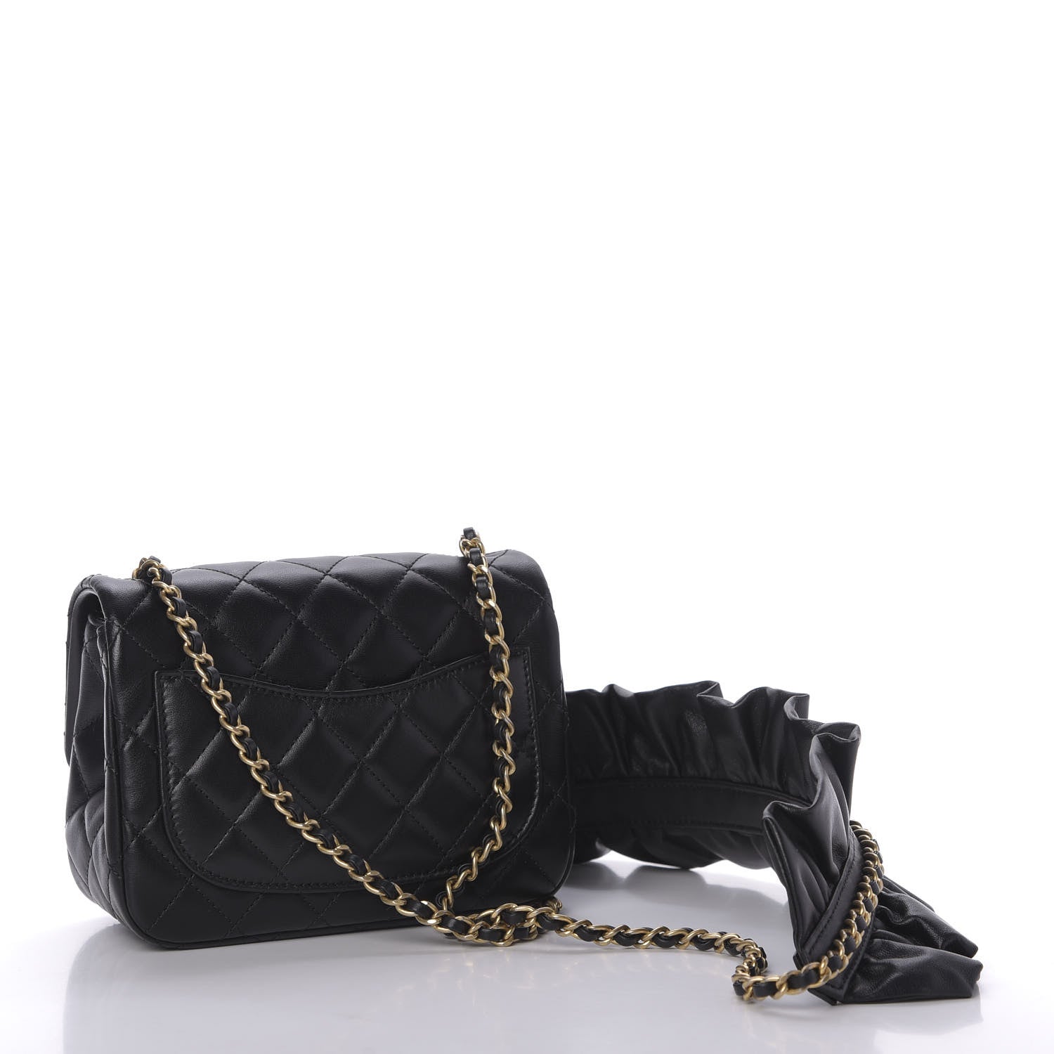 Chanel Lambskin Quilted Mini Romance Square Flap Black 3 of 10