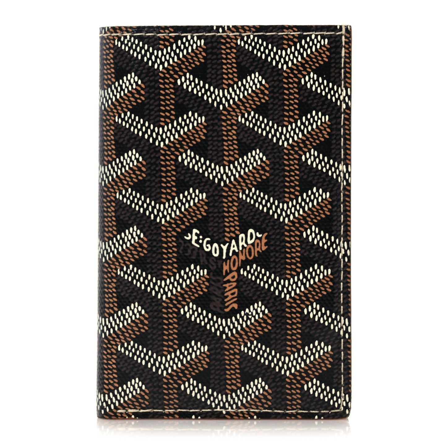 Goyardine Saint Pierre Card Holder Black Gold