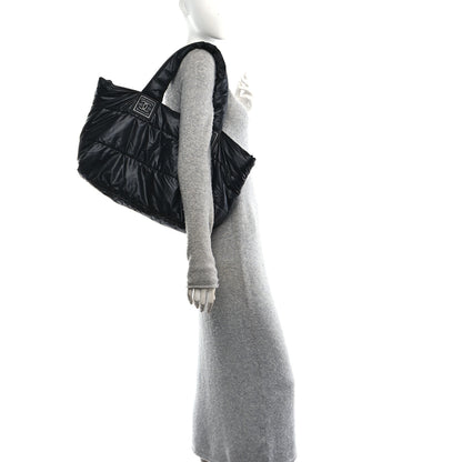 Chanel Lambskin Quilted Medium Coco Cocoon Reversible Tote Black 2 of 14