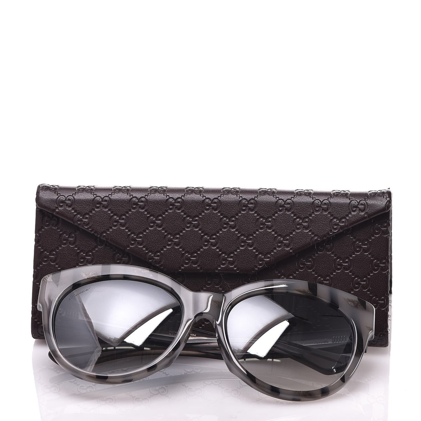 Cat Eye GG3757/F/S Sunglasses Gray Black