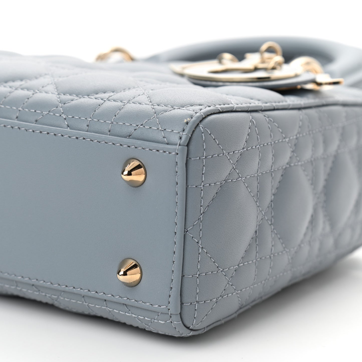 Lambskin Cannage Small My Lady Dior Blue