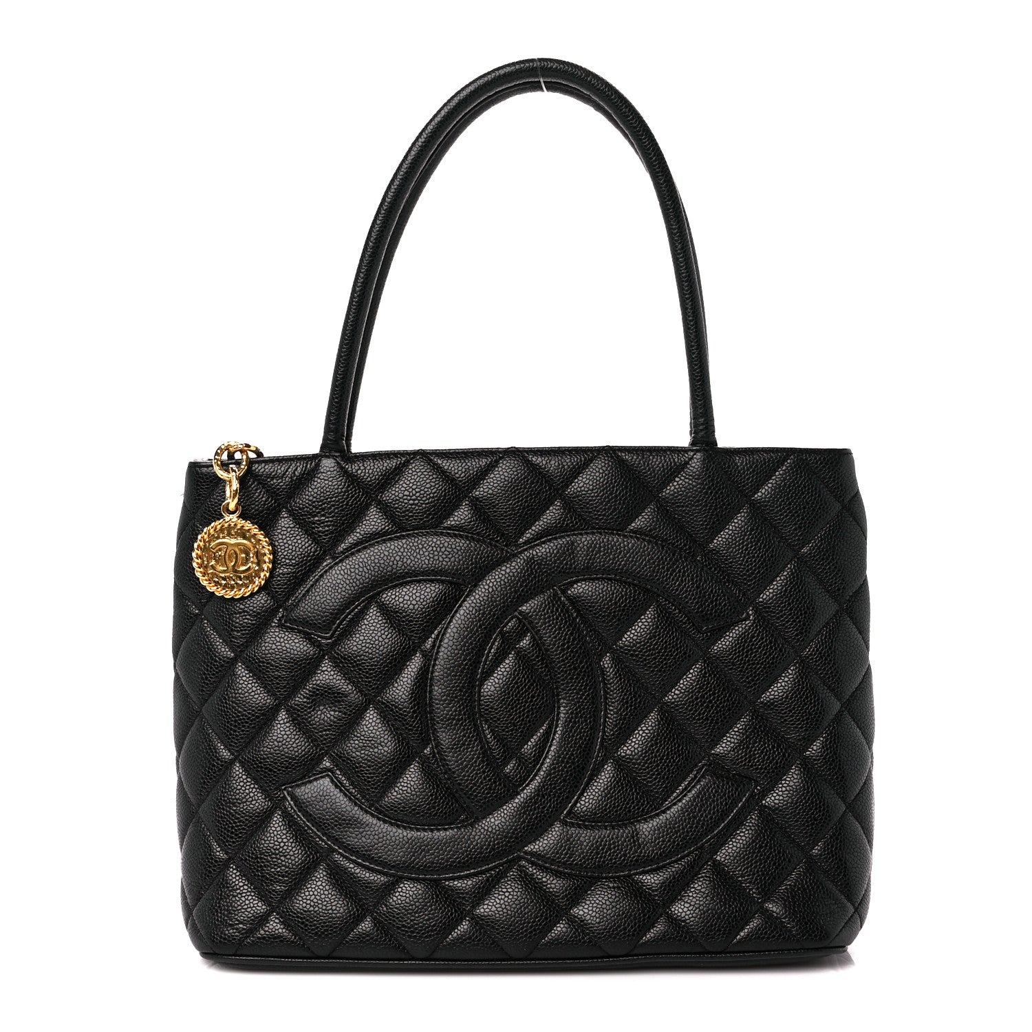 Chanel Caviar Quilted Medallion Tote Black 1 of 12