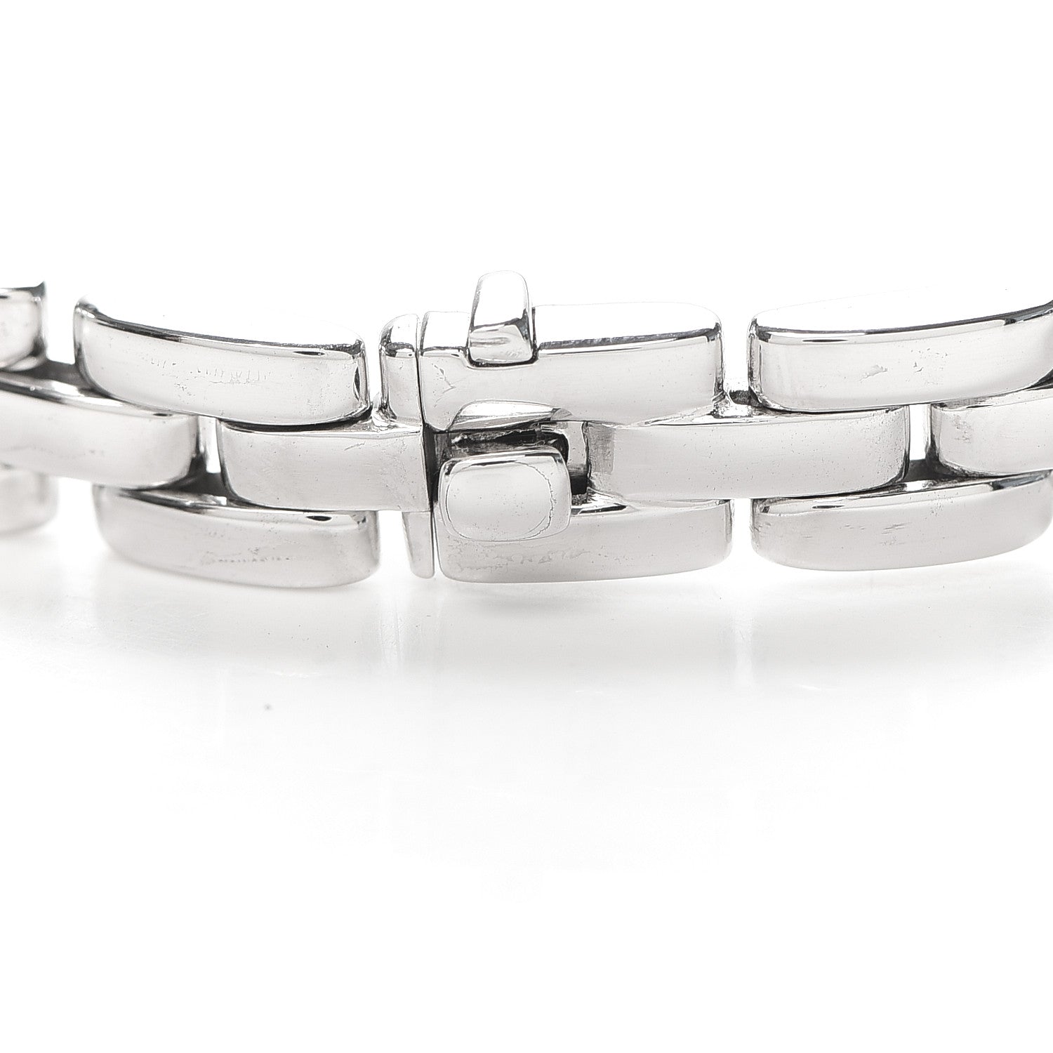 Cartier 18K White Gold Diamond Maillon Panthere Necklace 5 of 6