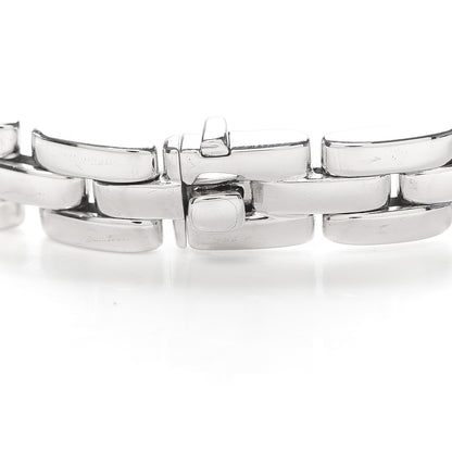 Cartier 18K White Gold Diamond Maillon Panthere Necklace 5 of 6