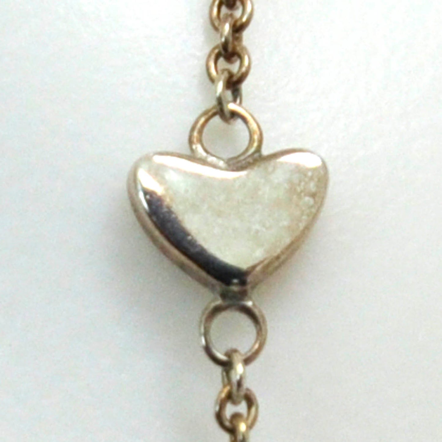Sterling Silver Heart Lariat Necklace