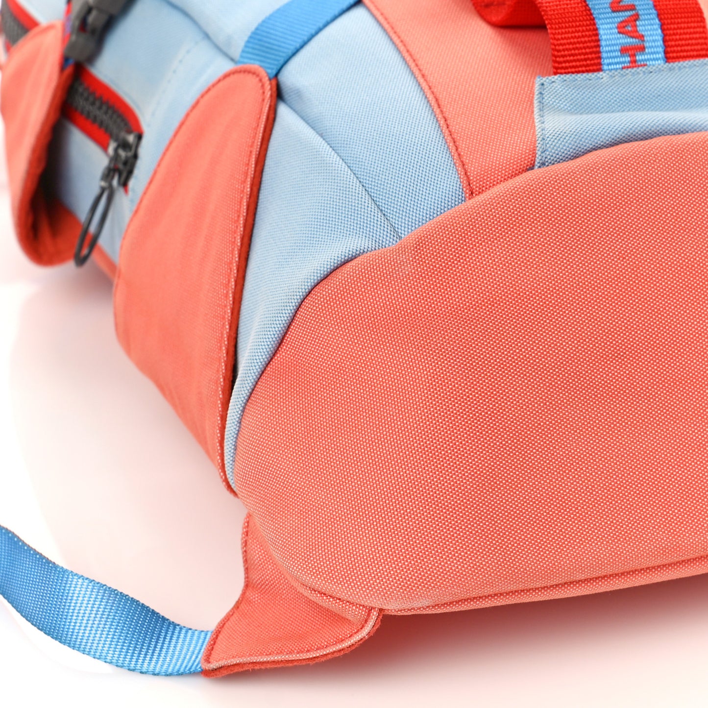 Nylon Sports Backpack Blue Orange