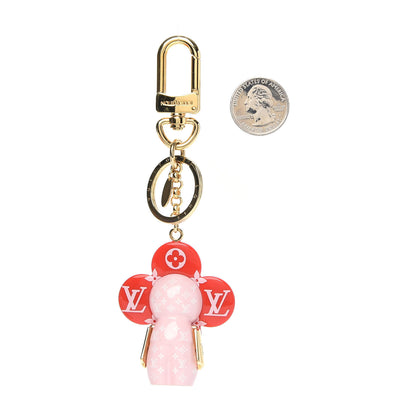 Louis Vuitton Giant Monogram Vivienne Bag Charm Key Holder Rouge 2 of 4