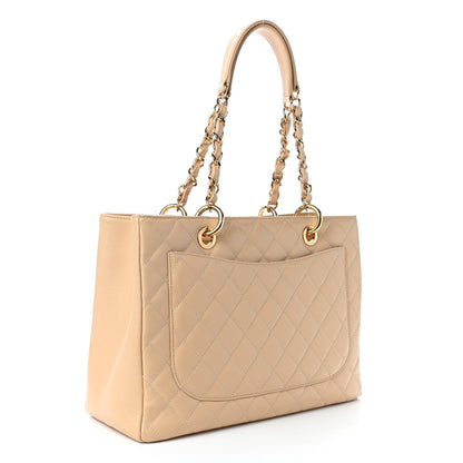 Chanel Caviar Quilted Grand Shopping Tote GST Beige 2 of 4