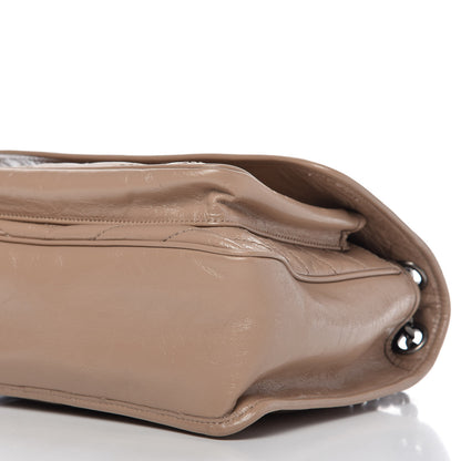 Saint Laurent Crinkled Calfskin Matelasse Monogram Medium Niki Chain Satchel Light Taupe 7 of 10