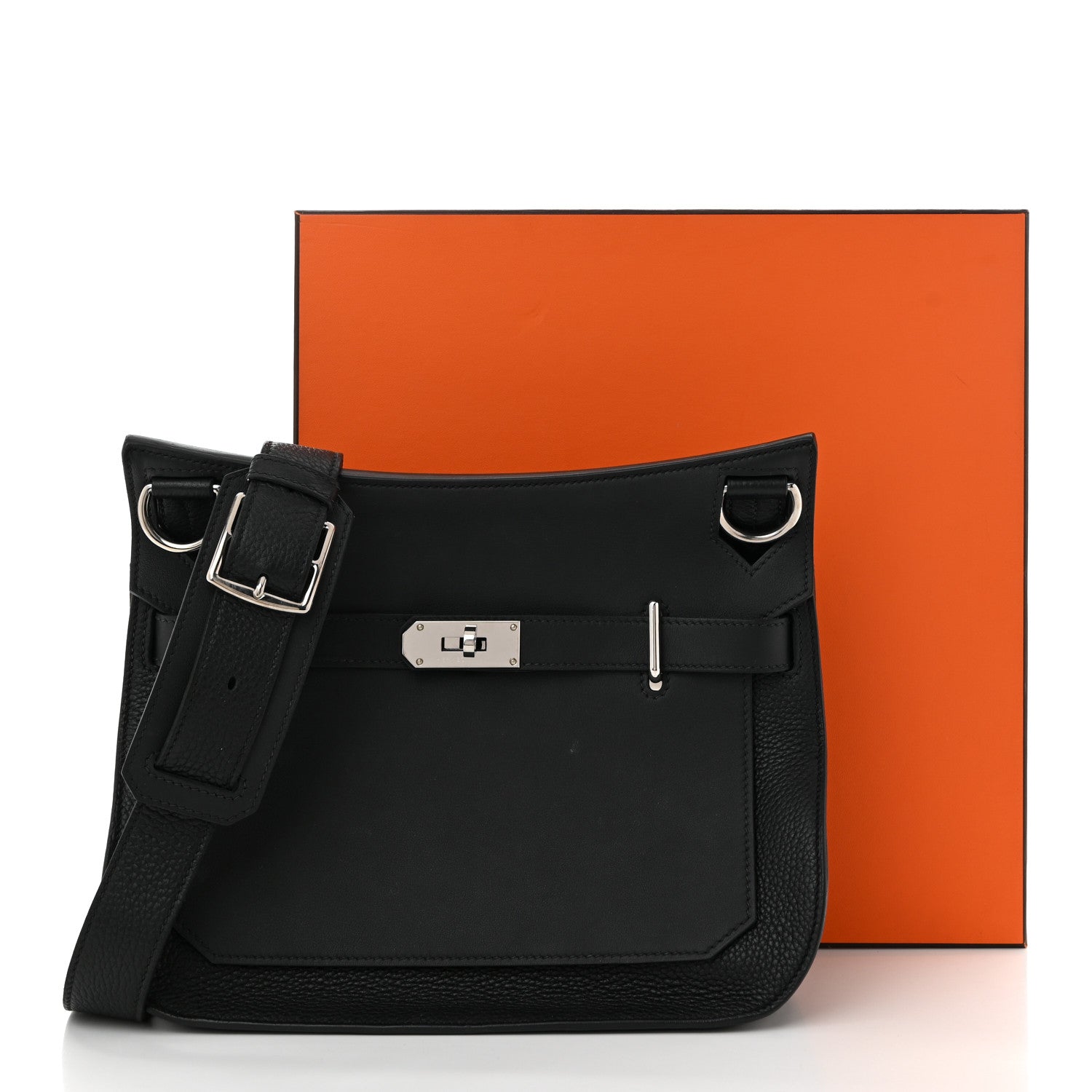 Hermes Taurillon Clemence Swift Jypsiere 31 Black 10 of 10