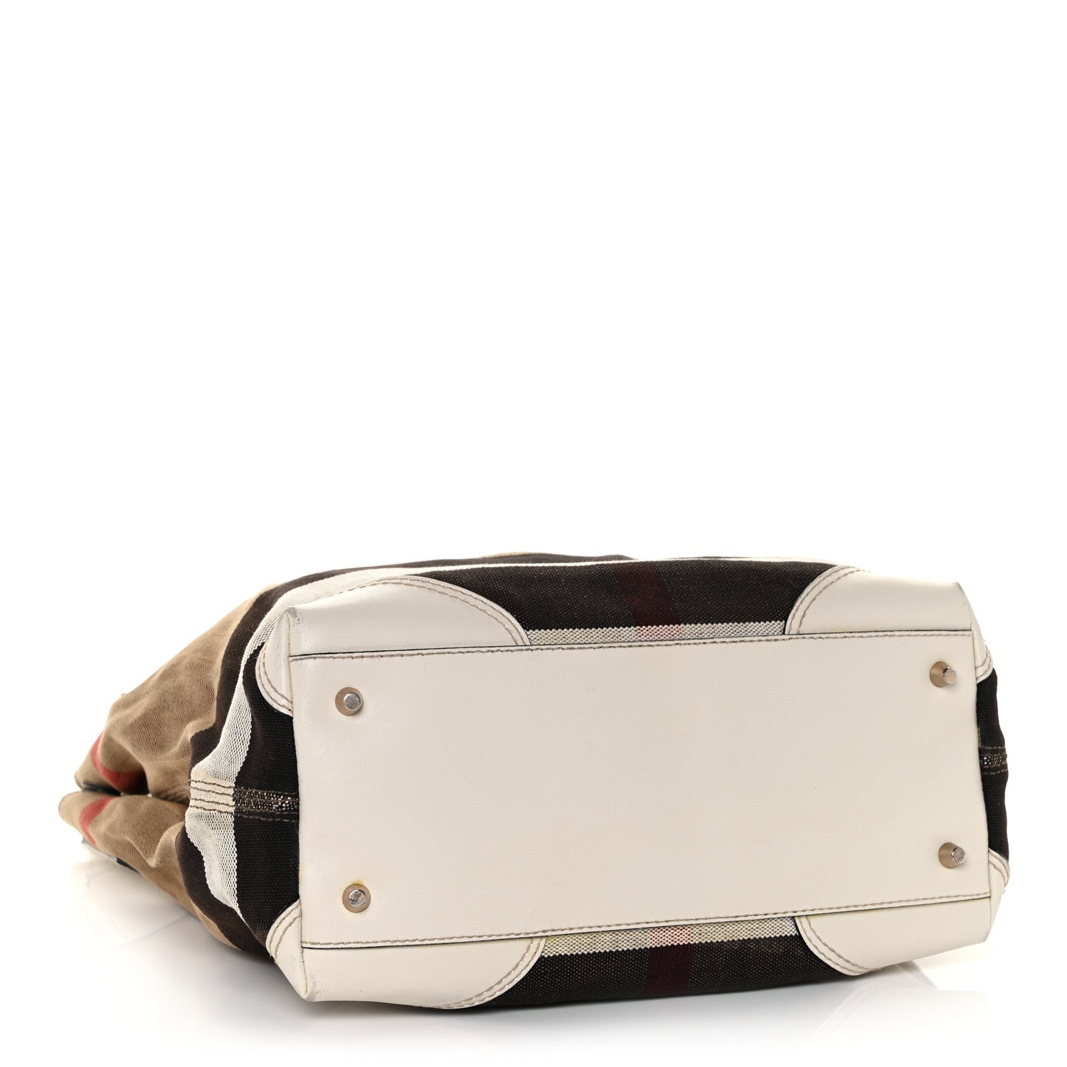 Burberry Canvas Mega Check Medium Maidstone White 3 of 14