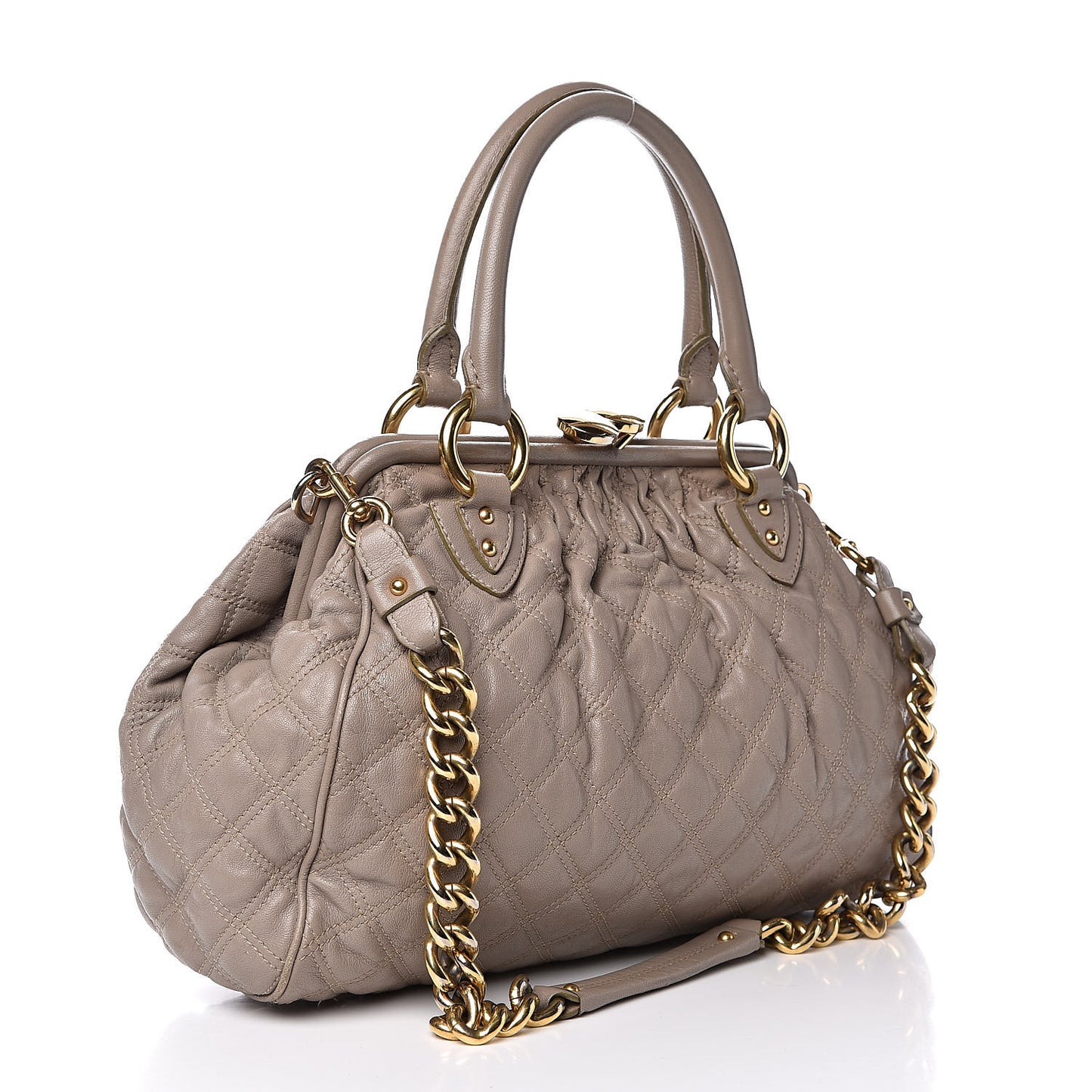 Coated Canvas Quilted Stam Blush