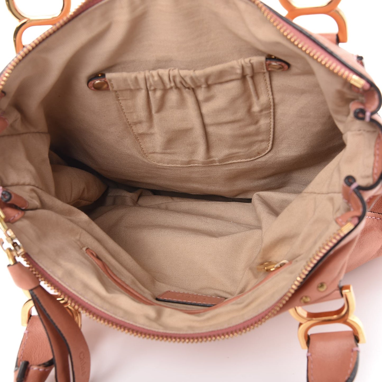 Calfskin Large Marcie Satchel Pink