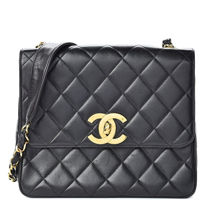 Chanel Lambskin Quilted Single Flap Black 1 of 13