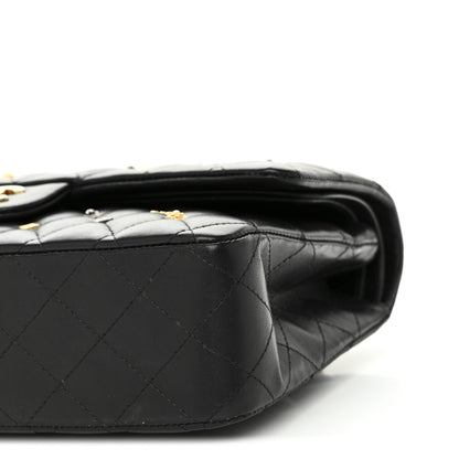 Chanel Lambskin Quilted Studded Medium Double Flap Black 10 of 10