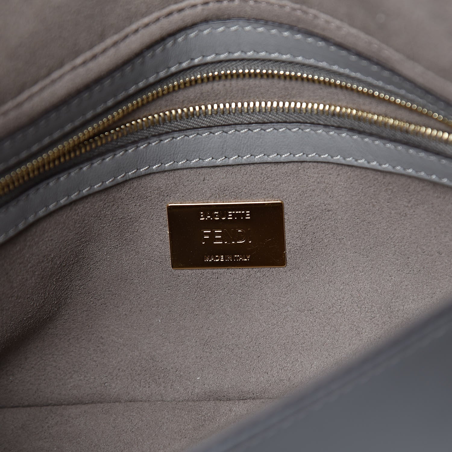 Fendi Vitello Grace FF 1974 Baguette Argilla Nuvola Fragola 7 of 10
