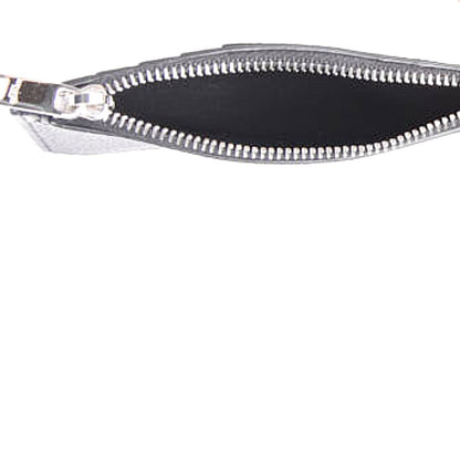 Saint Laurent Grained Calfskin 5 Fragments Zip Pouch Card Holder Black 4 of 8