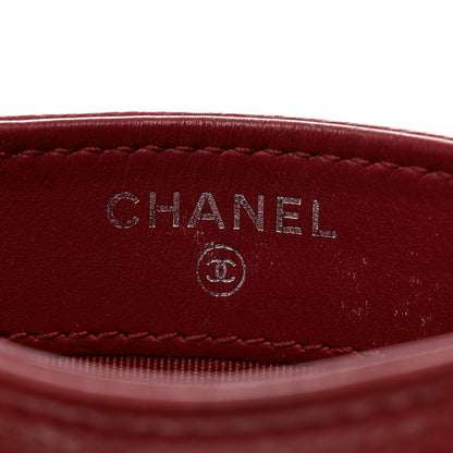 Chanel Caviar Quilted Card Holder Red 6 of 11