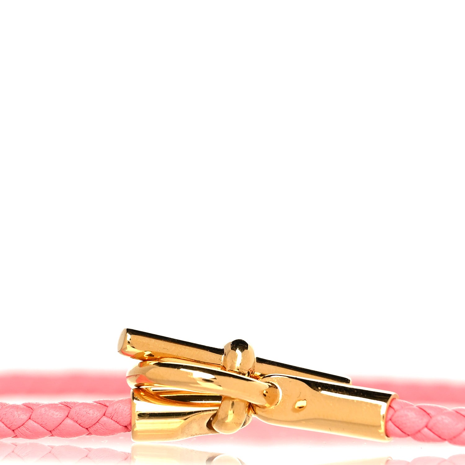 Hermes Swift Glenan Double Tour Bracelet T2 Rose Ete 4 of 7