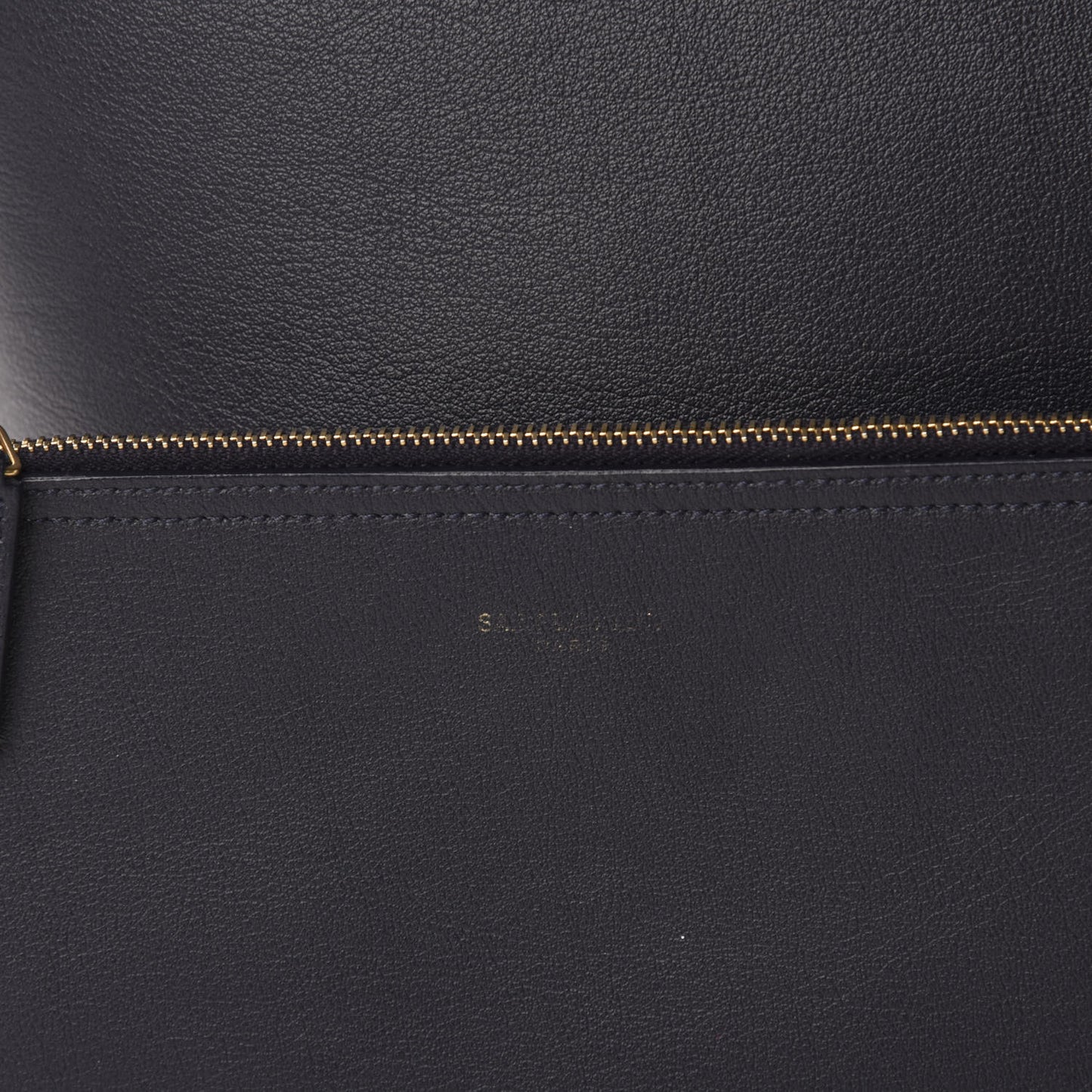 Calfskin Large Shopping Tote Deep Marine
