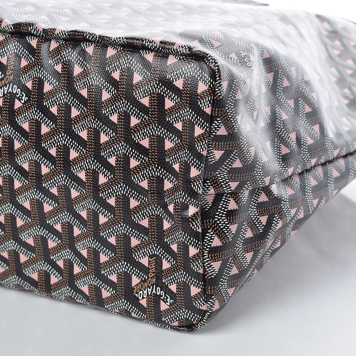 Goyard Goyardine Saint Louis Claire Voie PM Black Pink 10 of 10