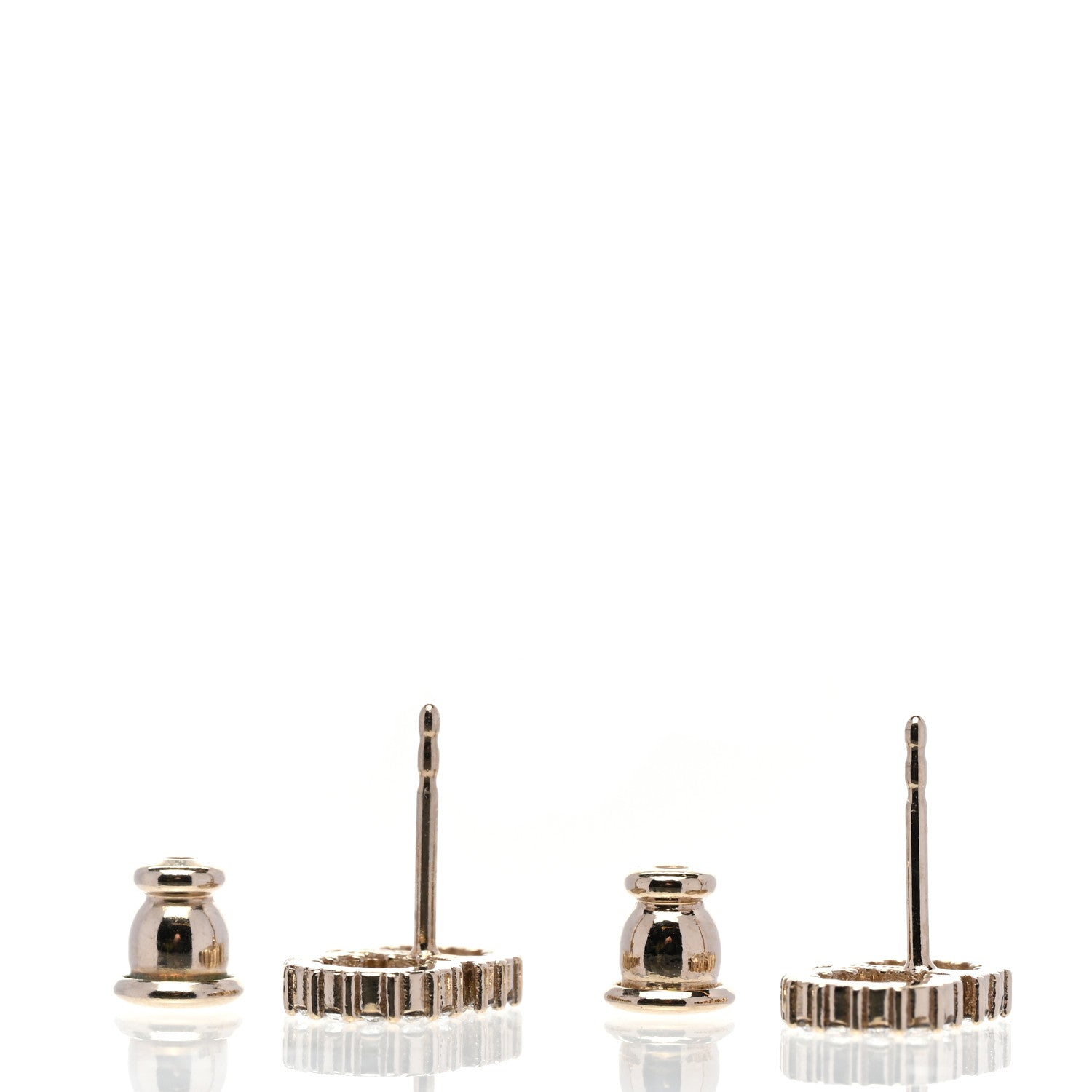 Christian Dior Crystal Clair D Lune Earrings Gold 3 of 5