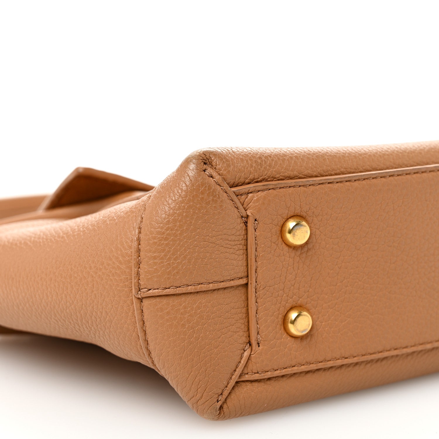 Bottega Veneta Grained Calfskin Maxi Intrecciato Small Arco Caramel 8 of 11