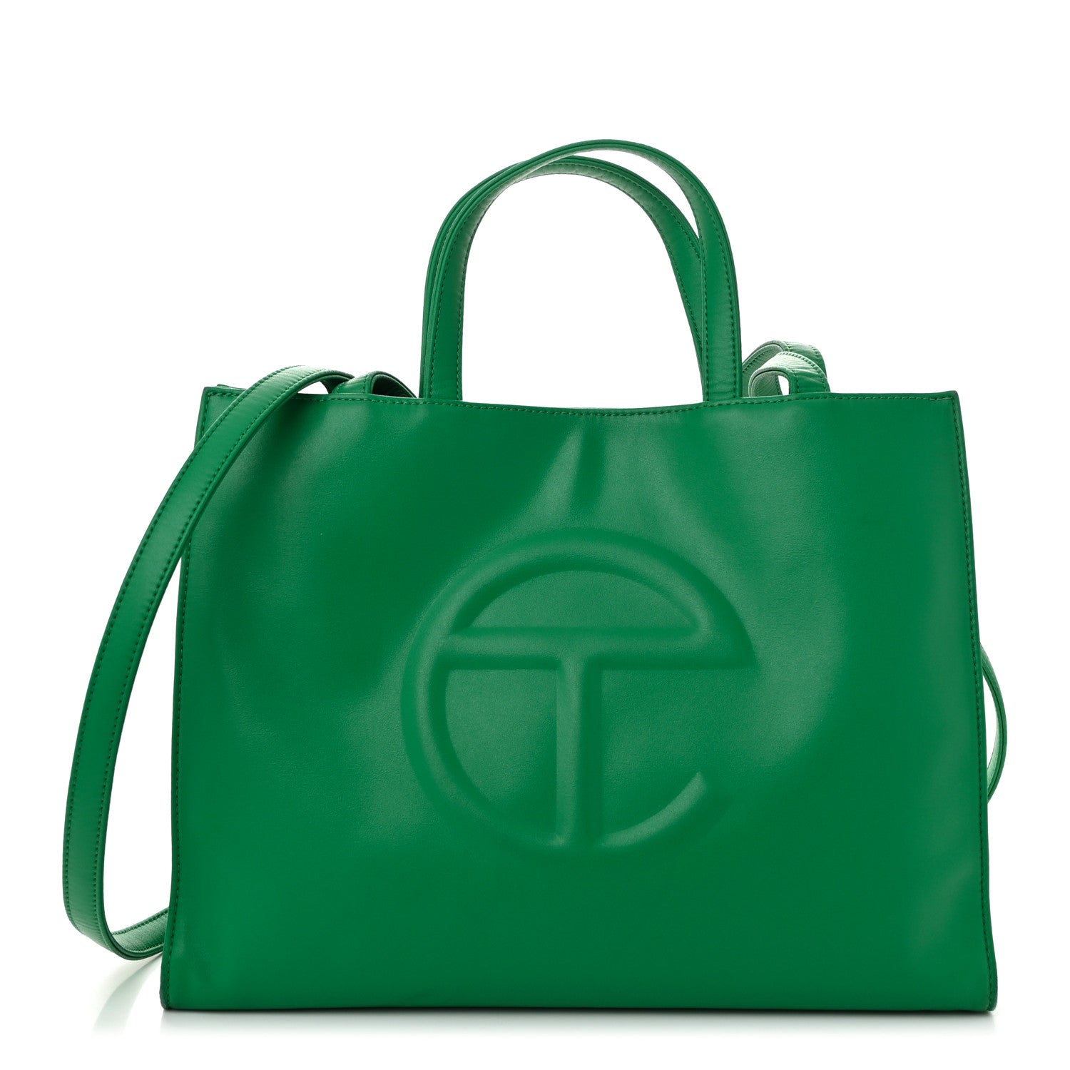 Telfar Vegan Leather Medium Shopping Bag Greenscreen 1 of 10