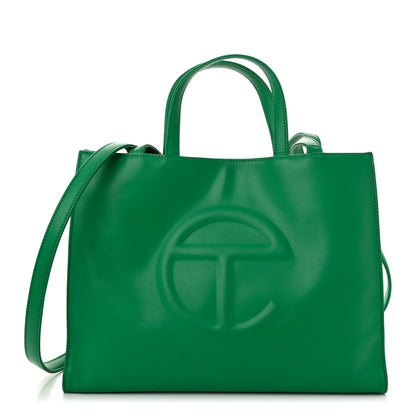 Telfar Vegan Leather Medium Shopping Bag Greenscreen 1 of 10