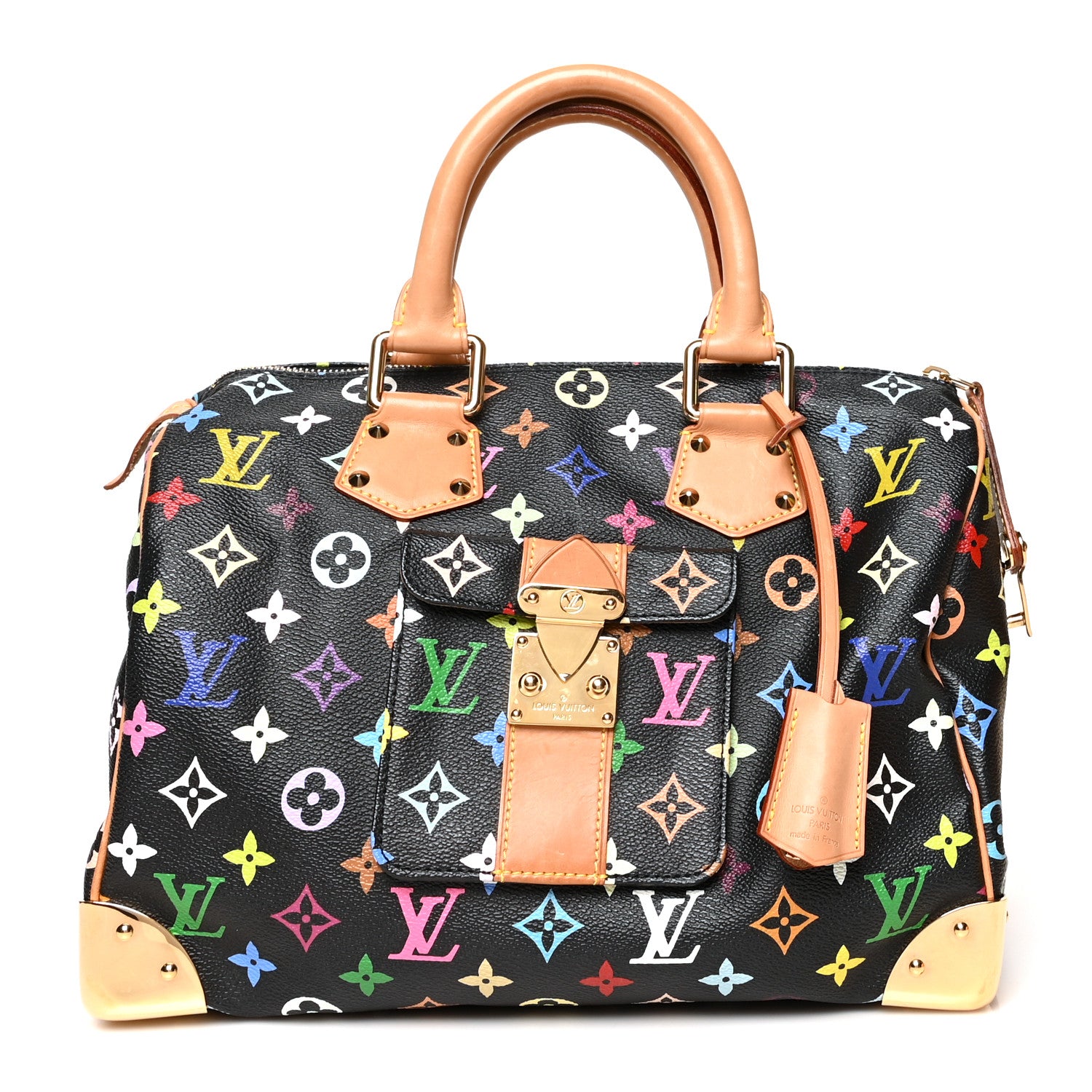 Louis Vuitton Monogram Multicolor Speedy 30 Black 1 of 10