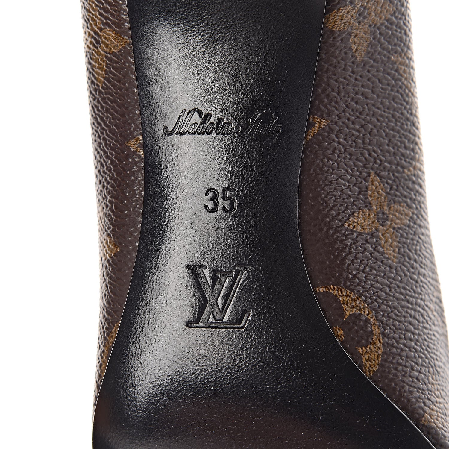 Louis Vuitton Monogram Cherie Pumps 35 Black 7 of 11