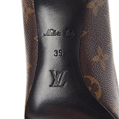 Louis Vuitton Monogram Cherie Pumps 35 Black 7 of 11
