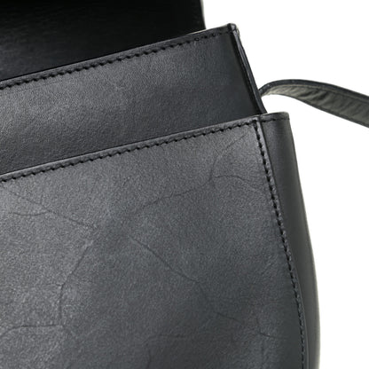 Mansur Gavriel Calfskin Saddle Crossbody Bag Black 13 of 19