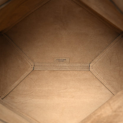 Loewe Shiny Calfskin Medium Puzzle Fold Tote Dark Khaki Green 5 of 17